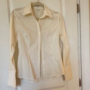 H&M Off-White Collared Shirt